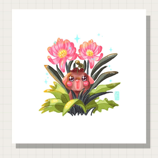 Sweetheart | Art Print | Illustration Print | Digital Artwork | cute art, home decor, wall art, animal art, guinea pig art, pet portrait