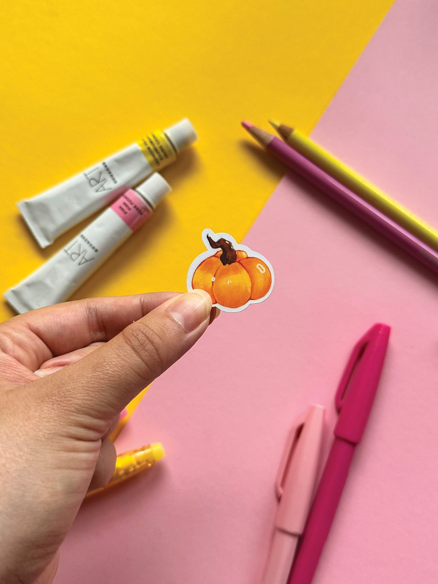 Cute Pumpkin Stickers - Kawaii Halloween Art Decals