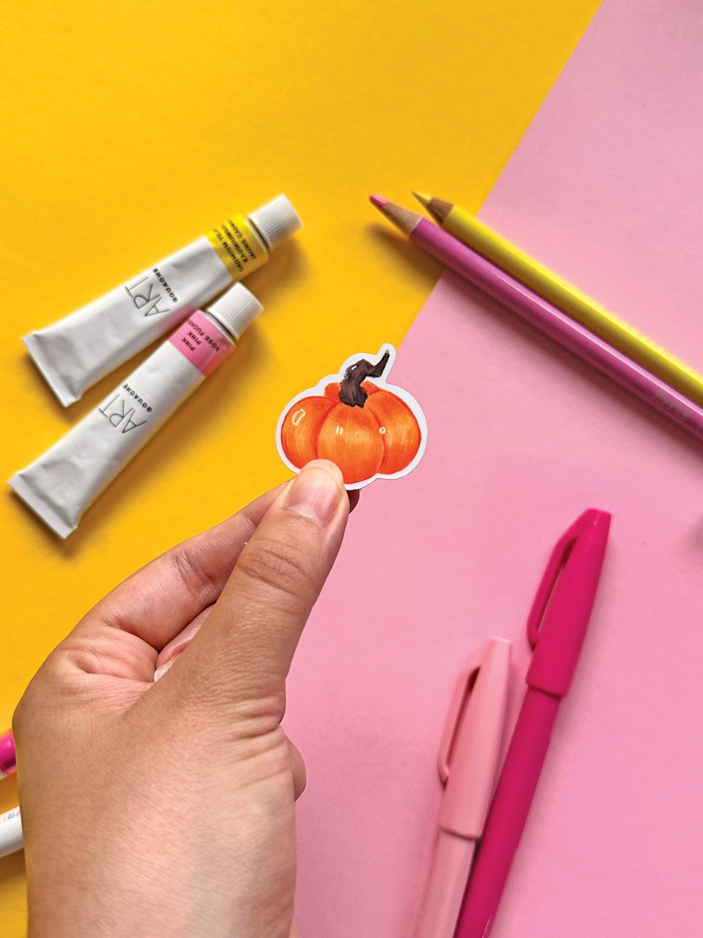 Cute Pumpkin Stickers - Kawaii Halloween Art Decals